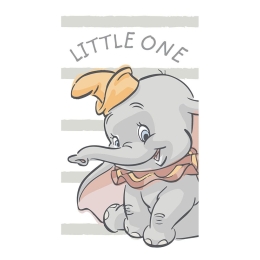 Πετσέτα Θαλάσσης Βελουτέ Παιδική Dumbo 14 Disney Digital Print Grey DimCol Θαλάσσης 100% Βαμβάκι