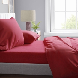 Σεντόνι Μελανζέ 10 Red DimCol King Size Βαμβάκι-Πολυέστερ