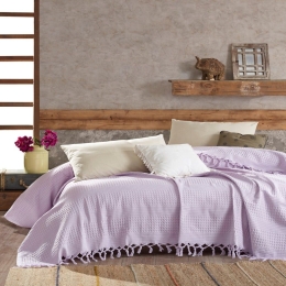 Κουβέρτα Dobby Lila DimCol Υπέρδιπλo 220x240cm 100% Βαμβάκι