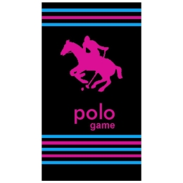 Πετσέτα Θαλάσσης 44 Fuchsia-Black DimCol Θαλάσσης 90x170cm 100% Βαμβάκι