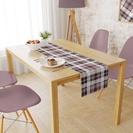 Τραβέρσα Αλέκιαστη Tartan 494 Rotten Apple DimCol 40Χ180 40x180cm Βαμβάκι-Πολυέστερ
