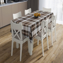 Τραπεζομάντηλο Αλέκιαστο Tartan 491 Beige DimCol 140X180 140x180cm Βαμβάκι-Πολυέστερ