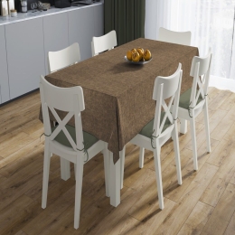 Καρέ Αλέκιαστο Panama Brown DimCol 90X90cm 90x90cm Βαμβάκι-Πολυέστερ