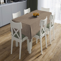 Τραπεζομάντηλο Αλέκιαστο Panama Beige DimCol 140X180 140x180cm Βαμβάκι-Πολυέστερ