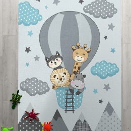 Χαλί Παιδικό Balloon 292 Grey-Blue DimCol 135X200cm