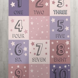Χαλί Παιδικό Numerals 289 Pink DimCol 135X200cm