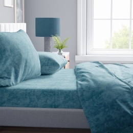 Παπλωματοθήκη Shadow 20 Turquoise DimCol Υπέρδιπλo 220x240cm Βαμβάκι-Πολυέστερ