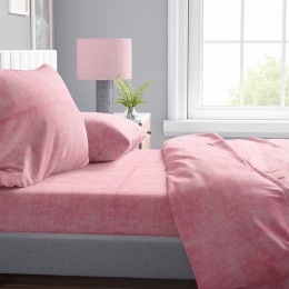 Σεντόνι Shadow 17 Pink DimCol Υπέρδιπλo 240x270cm Βαμβάκι-Πολυέστερ