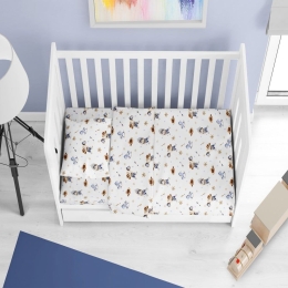 Πάπλωμα Βρεφικό Wild West 540 Sky Blue DimCol 120x160cm 100% Βαμβάκι