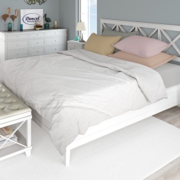 Κουβέρτα Πικέ 33122669005 White DimCol Υπέρδιπλo 220x250cm 100% Βαμβάκι