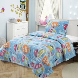 Κουβερλί Παιδικό (Σετ 2τμχ) 415 Multi DimCol Μονό 160x220cm Microfiber