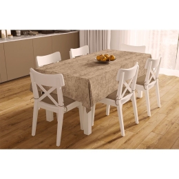 Τραπεζομάντηλο Αλέκιαστο Panama Shadow Brown DimCol 140X180 140x180cm Βαμβάκι-Πολυέστερ
