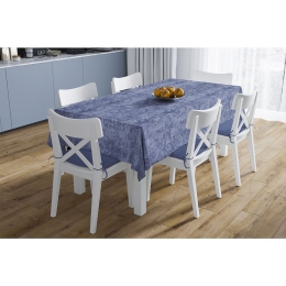 Τραπεζομάντηλο Αλέκιαστο Panama Shadow Dark Blue DimCol 140X180 140x180cm Βαμβάκι-Πολυέστερ
