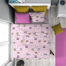 Πάπλωμα Παιδικό Sweet Dreams 550 Pink DimCol Μονό 160x240cm 100% Βαμβάκι