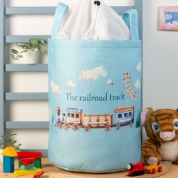 Καλάθι Αποθήκευσης Παιδικό Railroad 93 50X30X45cm Ciel DimCol Πολυέστερ