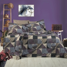 Παπλωματοθήκη Δήμητρα 337 Multi DimCol Μονό 160x240cm 100% Βαμβακερή Φανέλα