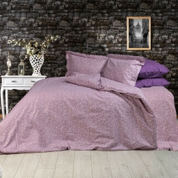 Παπλωματοθήκη Μυρτώ 349 Lilac DimCol Υπέρδιπλο 220x240cm 100% Βαμβακερή Φανέλα