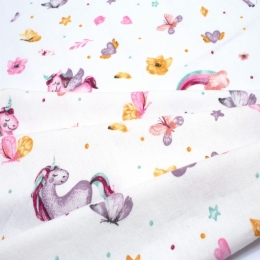 Σεντόνι Βρεφικό Unicorn 105 Multi DimCol Λίκνου 80x110cm 100% Βαμβακερή Φανέλα