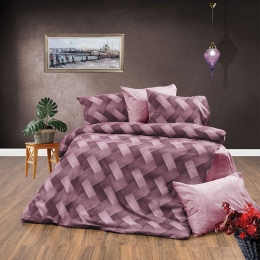 Σεντόνια Αλκμήνη 453 (Σετ 3τμχ) Mauve DimCol Μονό 160x240cm Βαμβάκι-Πολυέστερ