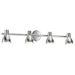 Φωτιστικό Punto Spot4 Chrome Ondaluce Μέταλλο,Πλαστικό