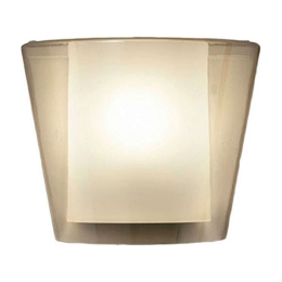 Φωτιστικό Τοίχου - Απλίκα Viki 3682-21-125 40W E27 28x15x24cm Amber Fabas Luce Μέταλλο,Γυαλί