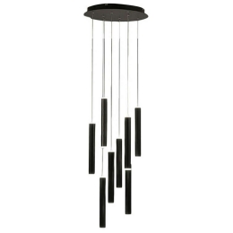 Φωτιστικό Οροφής Prado 3685-47-101 52W Led Φ3,7-Φ40cm 200cm Black Fabas Luce Μέταλλο, Μεθακρυλικό