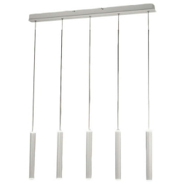 Φωτιστικό Οροφής - Ράγα Prado 3685-48-102 33W Led Φ3,7 90x200cm White Fabas Luce Μέταλλο, Μεθακρυλικό