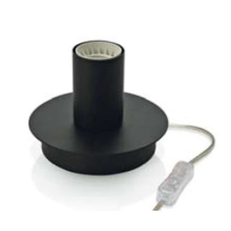 Φωτιστικό Επιτραπέζιο 6258 N 1XE27 40W Φ12cm 9cm Black Perenz Μέταλλο