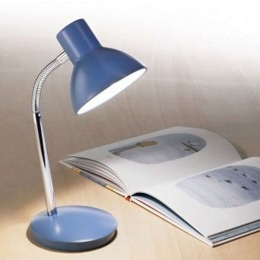Φωτιστικό Γραφείου 4030 C Εύκαμπτο 1XE14 40W Φ13cm 35cm Blue Perenz