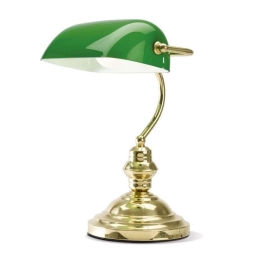 Φωτιστικό Γραφείου 4807 V 1XE27 60W 24x35cm Green-Gold Perenz