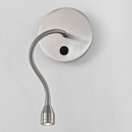 Φωτιστικό Τοίχου - Απλίκα 5898 CR Εύκαμπτο 3W Led Φ12cm 31,6cm Silver Perenz Μέταλλο