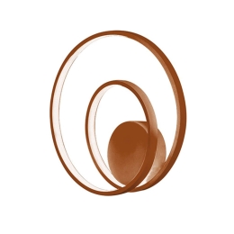 Φωτιστικό Τοίχου - Απλίκα 6619 E LC 28W Led Φ30cm Cinnamon Perenz Αλουμίνιο