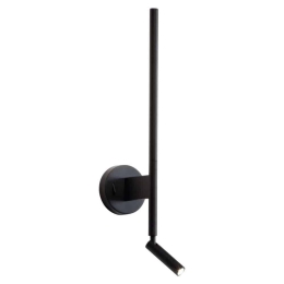 Φωτιστικό Τοίχου - Απλίκα 6654 N LC 6W & 3W Led 22x60cm Black Perenz Μέταλλο