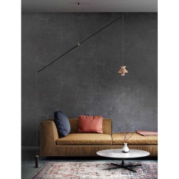 Φωτιστικό Δαπέδου 6800 OR LC Με Κρέμαση 7W Led 180x200cm Black-Gold Perenz Μέταλλο