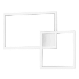 Φωτιστικό Οροφής - Πλαφονιέρα 6595 B CT 45W Led 54,5x75x6cm White Perenz Αλουμίνιο