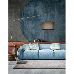 Φωτιστικό Δαπέδου 6876 BR 1XE27 40W 165x185cm Bronze Perenz Μέταλλο,Ύφασμα