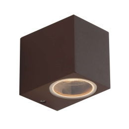 Φωτιστικό Τοίχου - Απλίκα Qubo I-QUBO-AP1 BRO 1xGU10 9,3x8x6,7cm Bronze Intec