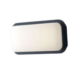 Φωτιστικό Τοίχου - Απλίκα Shelly LED-SHELLY-Q-L ANT 20W Led 29,6x14,6x7,6cm Anthracite Intec
