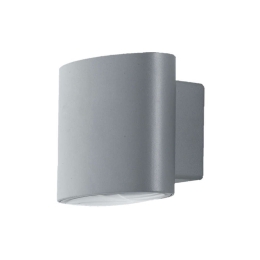 Φωτιστικό Τοίχου - Απλίκα Boxter LED-W-BOXTER SIL 2x4W Led 12,9x10x8,5cm Silver Intec