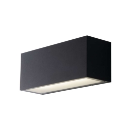 Φωτιστικό Τοίχου - Απλίκα Twin LED-W-TWIN-M ANT 20W Led 16 22x10,3x8,5cm Anthracite Intec