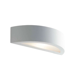 Φωτιστικό Τοίχου - Απλίκα Cortina I-CORTINA-S-AP 1xE14 30x10x7,5cm White Intec Γύψος