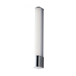 Φωτιστικό Τοίχου - Απλίκα Blaster LED-BLASTER-PLUG Με Πρίζα 8W Led 49,2x5,9x6,6cm White-Chrome Intec PC