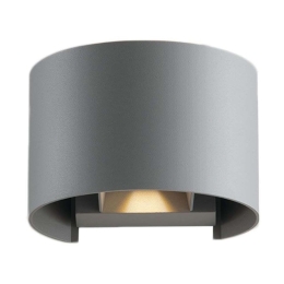Φωτιστικό Τοίχου - Απλίκα Delta LED-W-DELTA-10C GR 2x5W Led 14x12x10cm Grey Intec