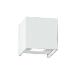 Φωτιστικό Τοίχου - Απλίκα Alfa LED-W-ALFA-10C BCO 2x5W Led 10x10x10cm White Intec
