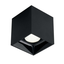 Φωτιστικό Οροφής - Σποτ Mig LED-MIG-Q20C NER 20W Led 3000K 11,5x11,5x11,6cm Black Intec Αλουμίνιο