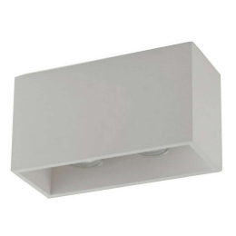 Φωτιστικό Οροφής - Πλαφονιέρα Foster I-FOSTER-PL25 2XGU10 35W 24x10x13cm White Intec Γύψος
