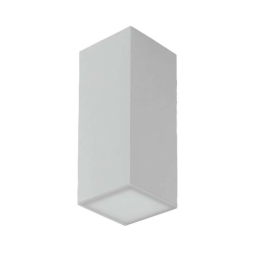 Φωτιστικό Οροφής - Πλαφονιέρα Living I-LIVING-PL11 1xE14 13W 11x11x20cm White Intec Γύψος