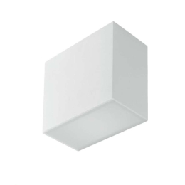 Φωτιστικό Οροφής - Πλαφονιέρα Living I-LIVING-PL23 2xE14 13W 23x12x13cm White Intec Γύψος
