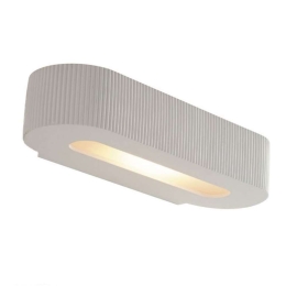 Φωτιστικό Τοίχου - Απλίκα Gatsby I-GATSBY-AP 2xE14 20W 35x10,5x7cm White Intec Γύψος