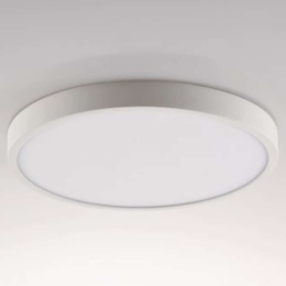 Φωτιστικό Οροφής - Πλαφονιέρα Domo LED-DOMO-R24-BCO 24W Led Φ24cm 2,4cm White Intec Αλουμίνιο,Ακρυλικό